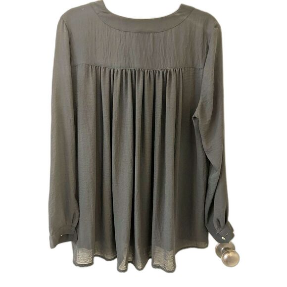 H & M Midnight Navy Blue Blouse - Size 14 - Picture 2 of 4